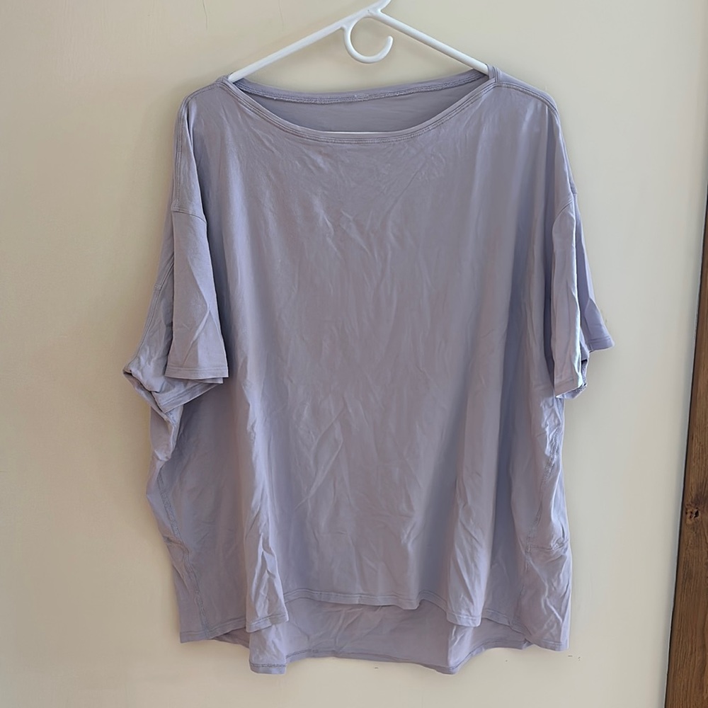 Lululemon Back in Action Shirt - size 16 - like NEW